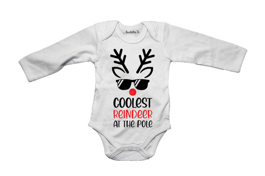 Coolest Reindeer - Christmas - Baby Grow