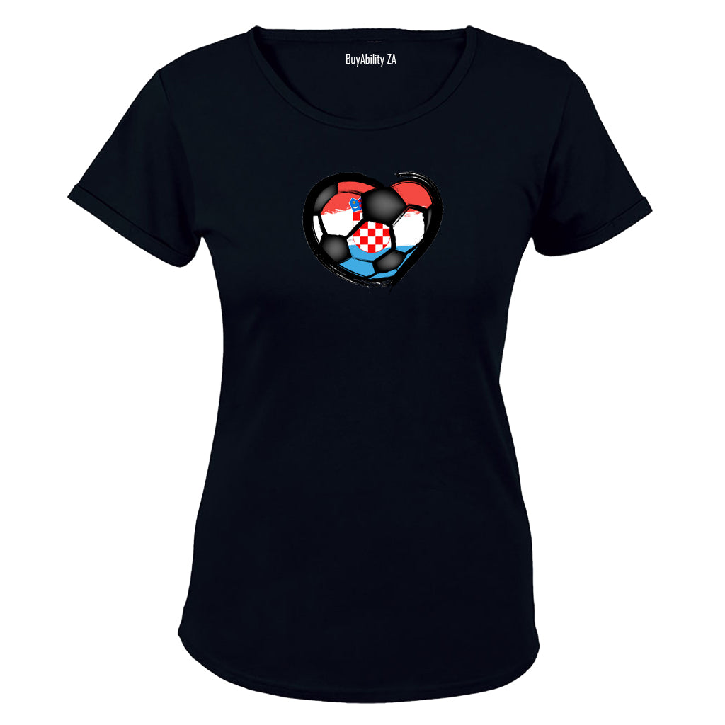 Croatia - Soccer Inspired - Ladies - T-Shirt