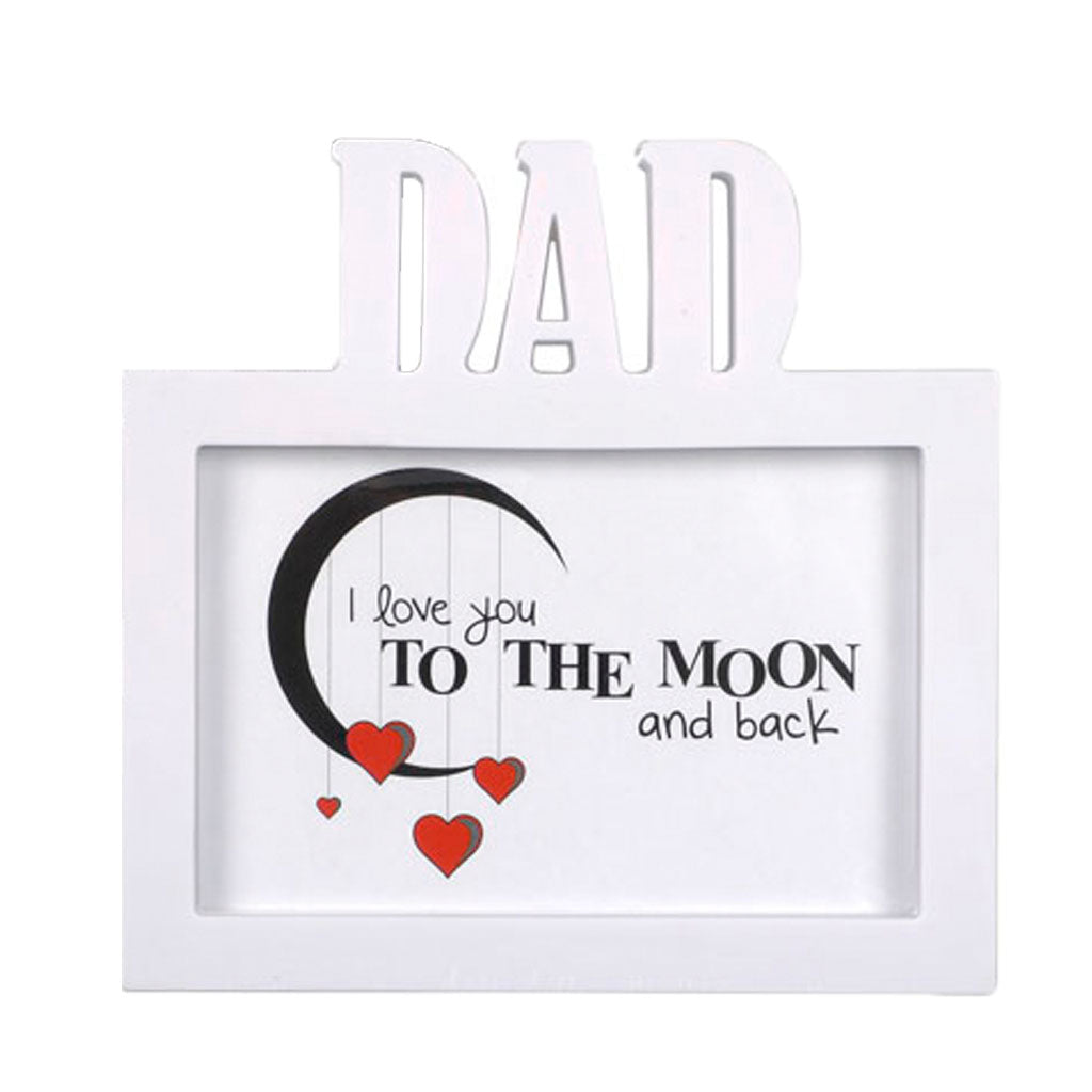 Dad - Photo Frame - White