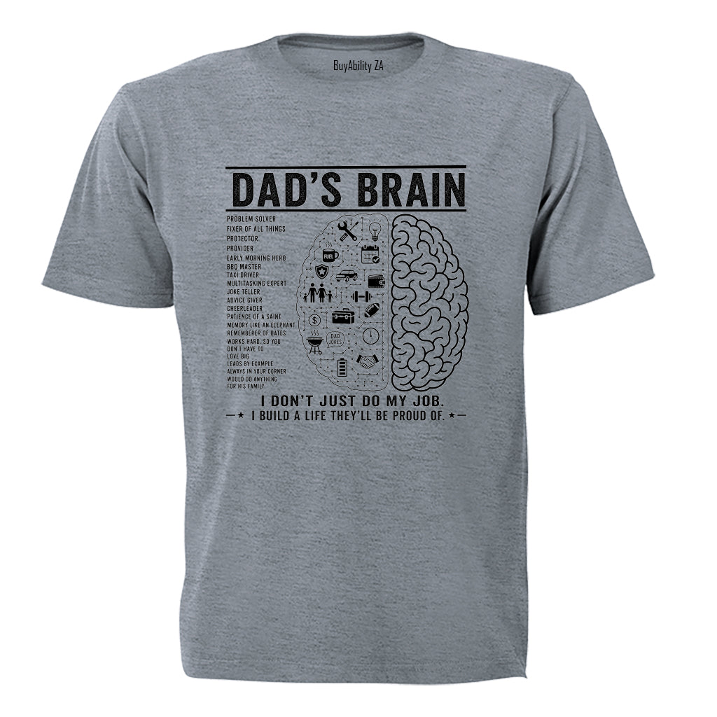 Dad's Brain - Adults - T-Shirt - BuyAbility South Africa