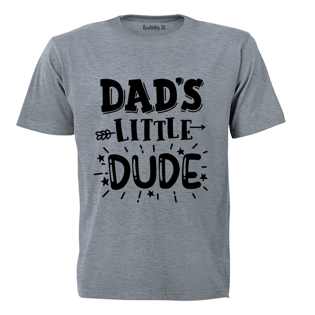 Dad's Little Dude - Bold - Kids T-Shirt