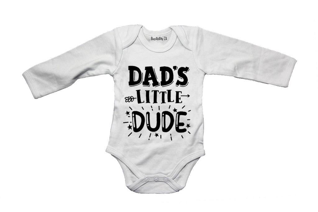 Dad's Little Dude - Bold - Baby Grow
