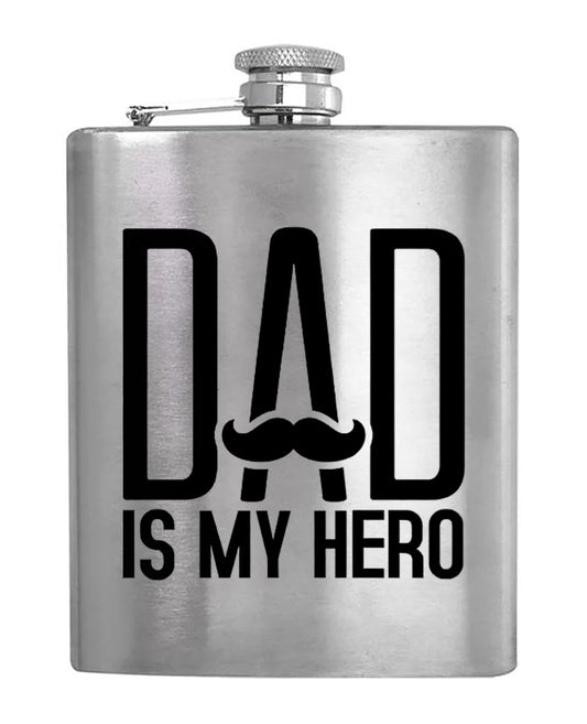 Dad Is My Hero - Hip Flask - BuyAbility South Africa