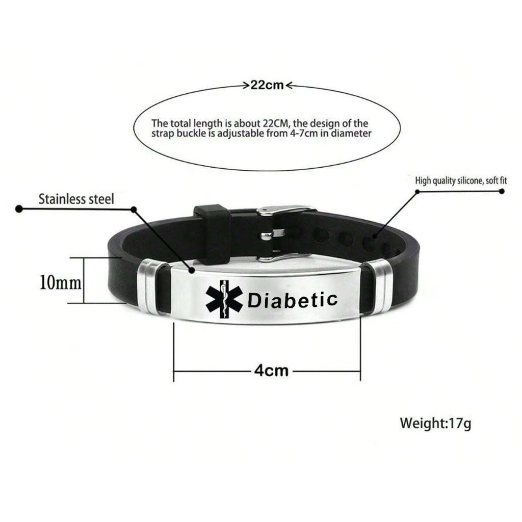 Diabetic Medical Alert Bracelet