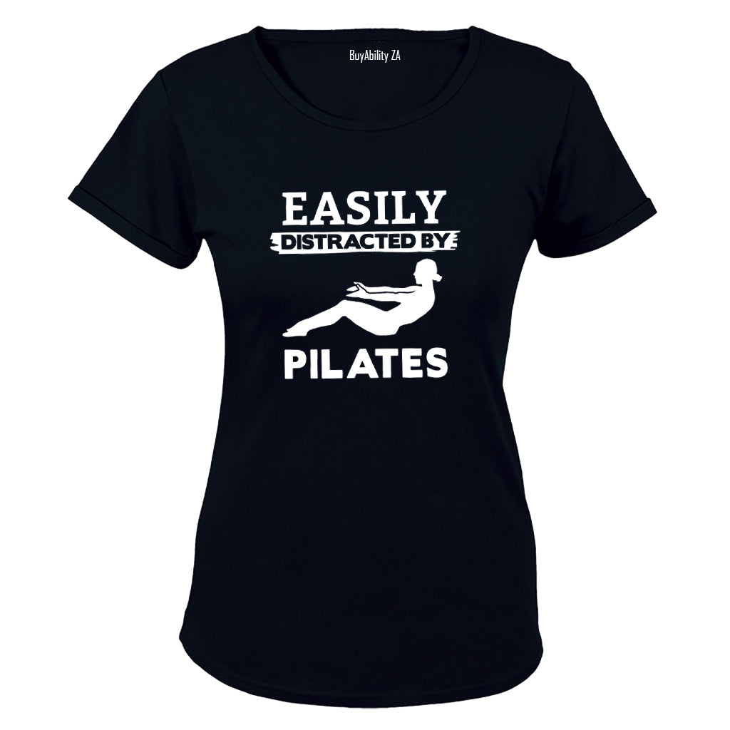 Easily Distracted by Pilates - Ladies - T-Shirt