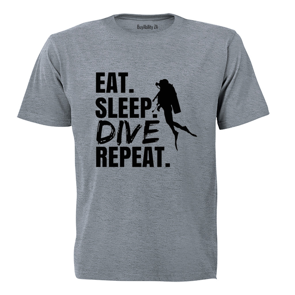 Dive Repeat Scuba - Adults - T-Shirt - BuyAbility South Africa