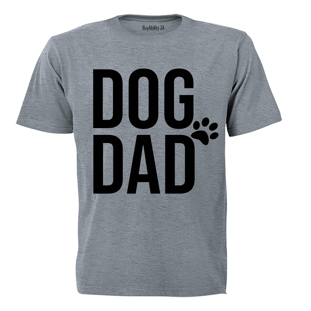 Dog Dad - Side Paw - Adults - T-Shirt