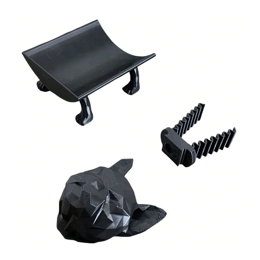 Geometric Dog Toilet Paper Holder with Toilet Paper Roll - BuyAbility