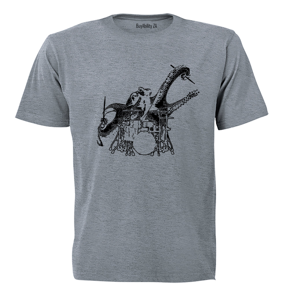 Drummer Octopus - Adults - T-Shirt