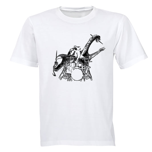 Drummer Octopus - Adults - T-Shirt - BuyAbility South Africa