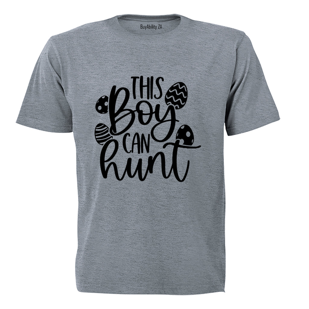 This Boy Can Hunt - Easter - Kids T-Shirt