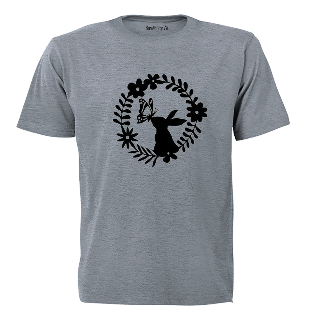 Easter Bunny Wreath - Kids T-Shirt