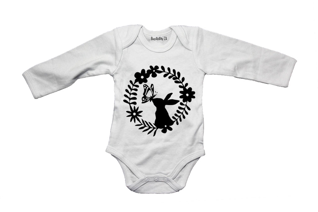 Easter Bunny Wreath - Baby Grow