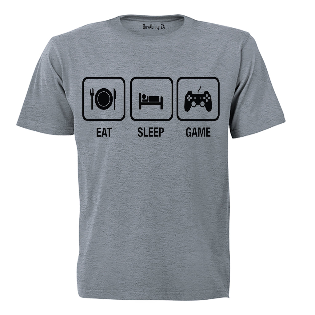 Eat. Sleep. Game - Adults - T-Shirt