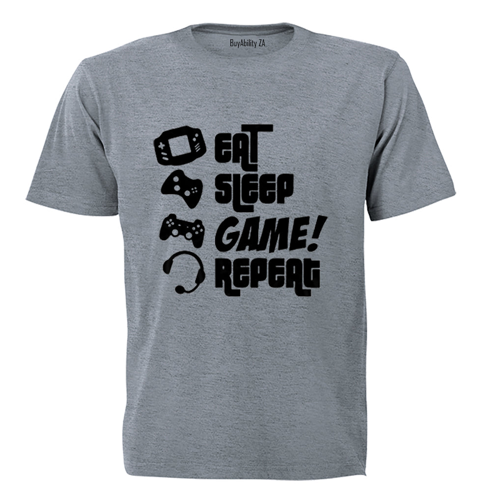 Eat. Sleep. Game - Adults - T-Shirt