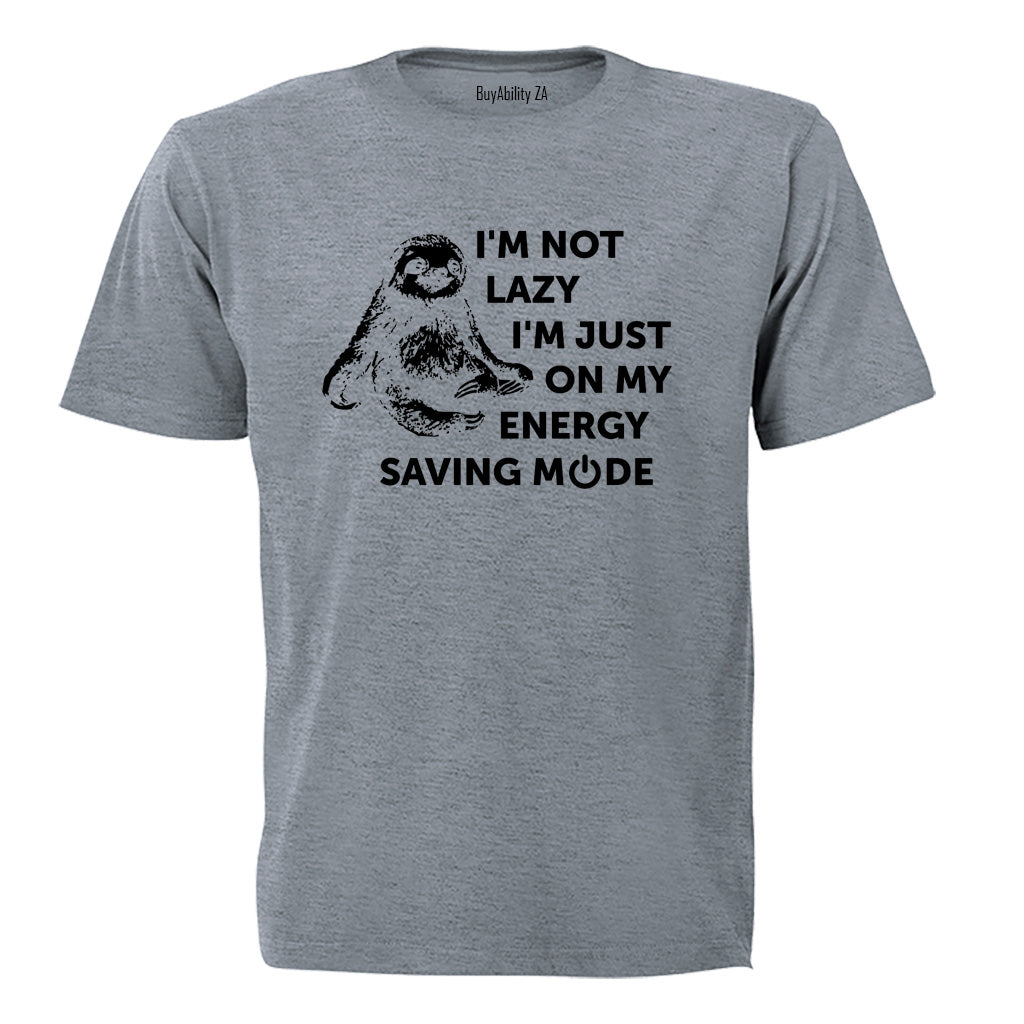 Energy Saving Mode Sloth - Adults - T-Shirt - BuyAbility South Africa