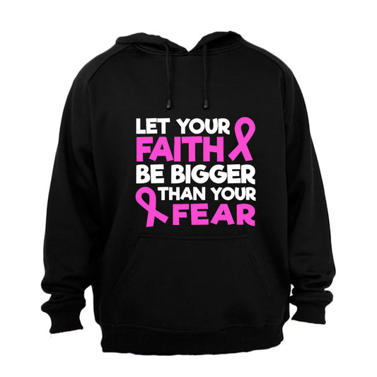 Faith Be Bigger - Cancer Ribbon - Hoodie - BuyAbility South Africa