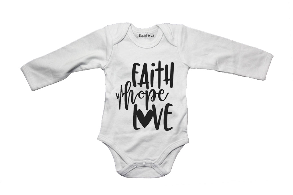 Faith - Hope & Love - Baby Grow
