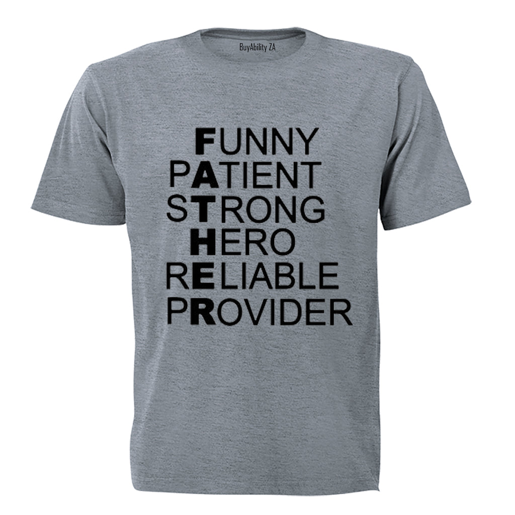 Definition of Father! - Adults - T-Shirt - BuyAbility