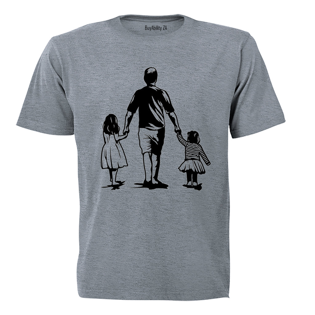 Father and Daughters - Adults - T-Shirt