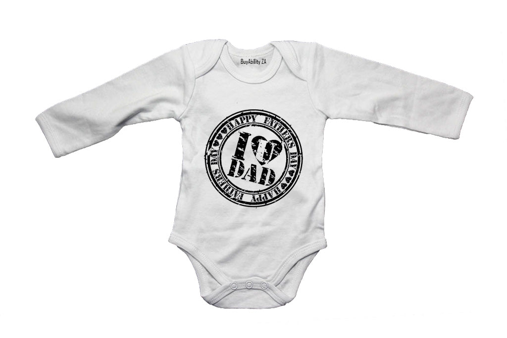 Fathers Day - I Love You DAD - Baby Grow