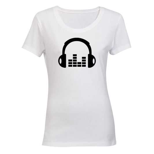Feel The Beat - Headphones - Ladies - T-Shirt - BuyAbility South Africa