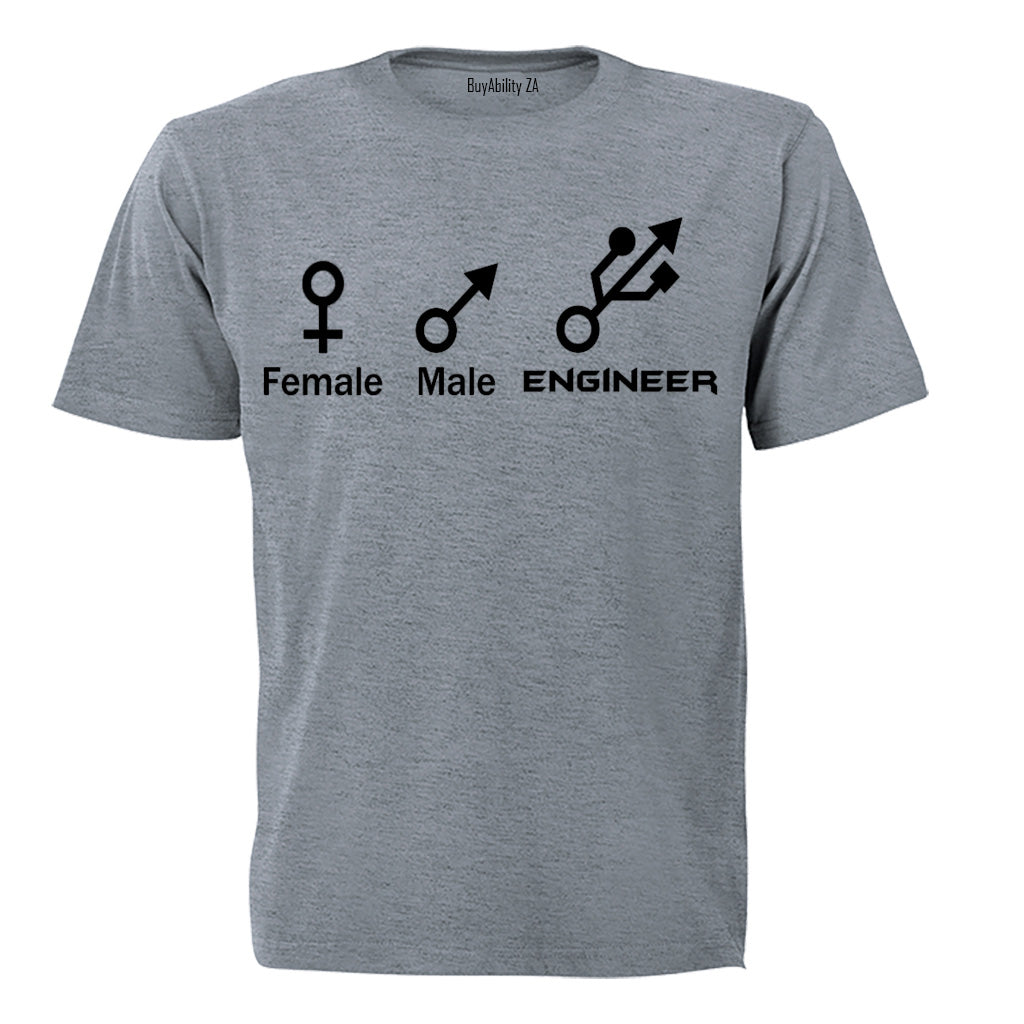 Female. Male. Engineer - Adults - T-Shirt