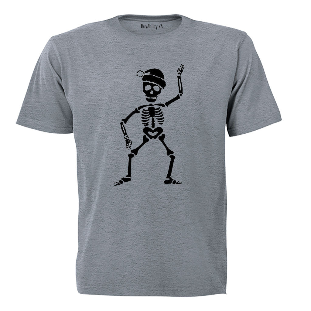 Festive Skeleton - Christmas - Kids T-Shirt