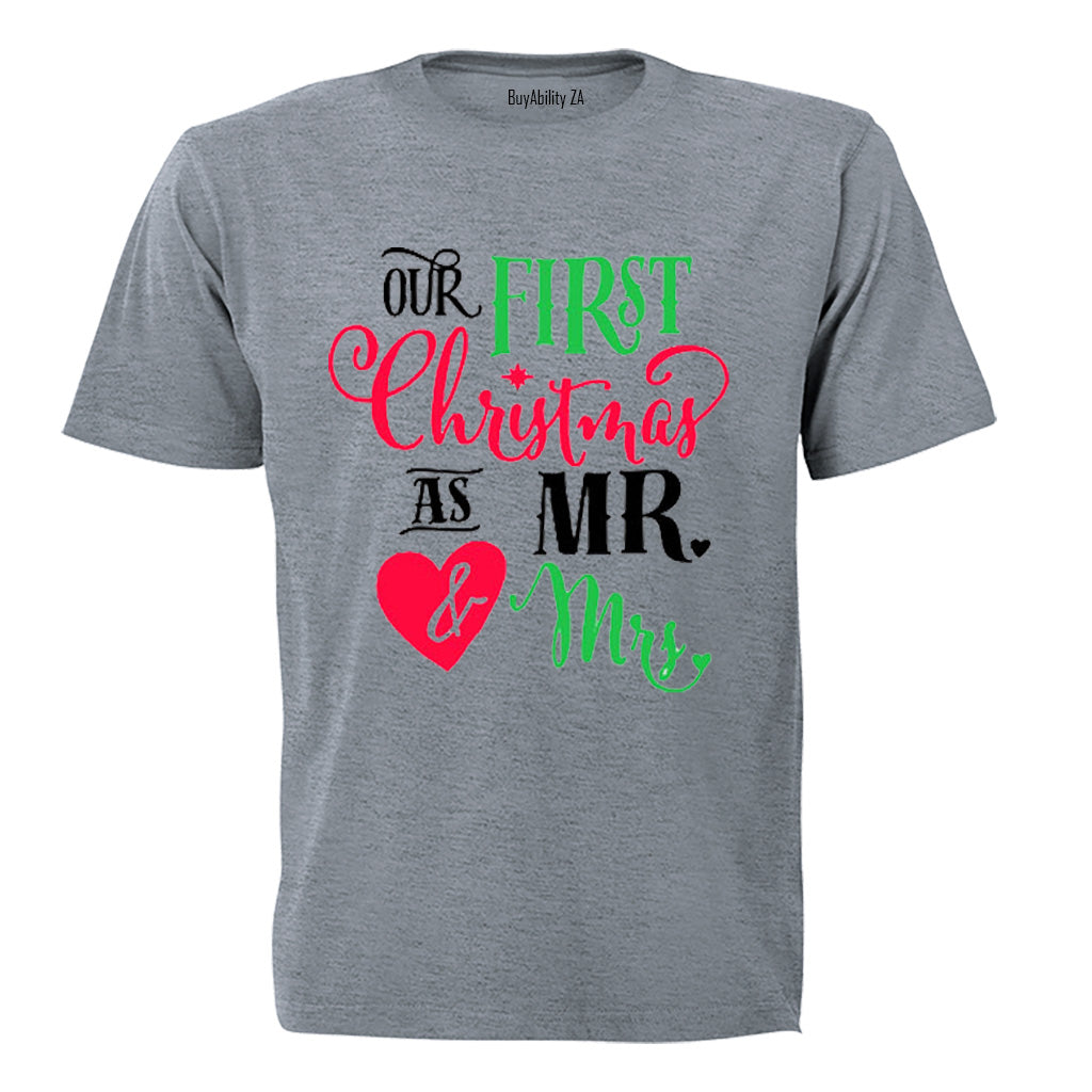 First Christmas as Mr and Mrs! - Adults - T-Shirt