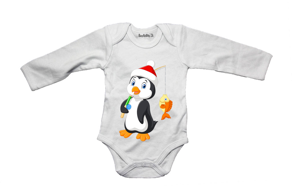 Fishing Penguin - Baby Grow