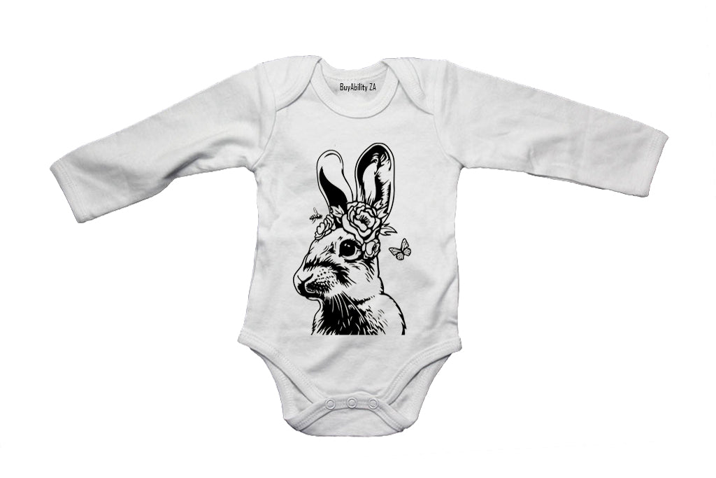 Floral Bunny - Easter - Baby Grow