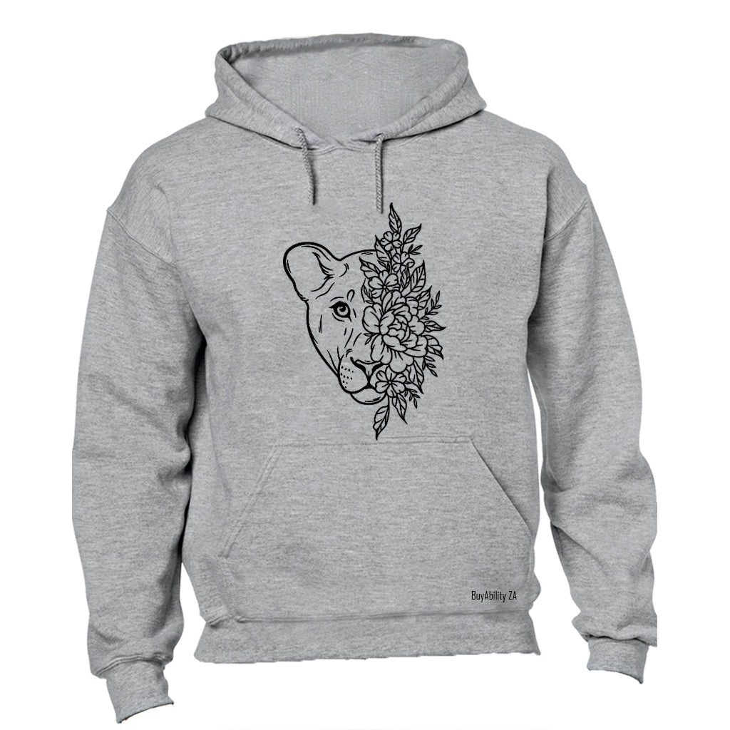 Floral Lioness - Hoodie