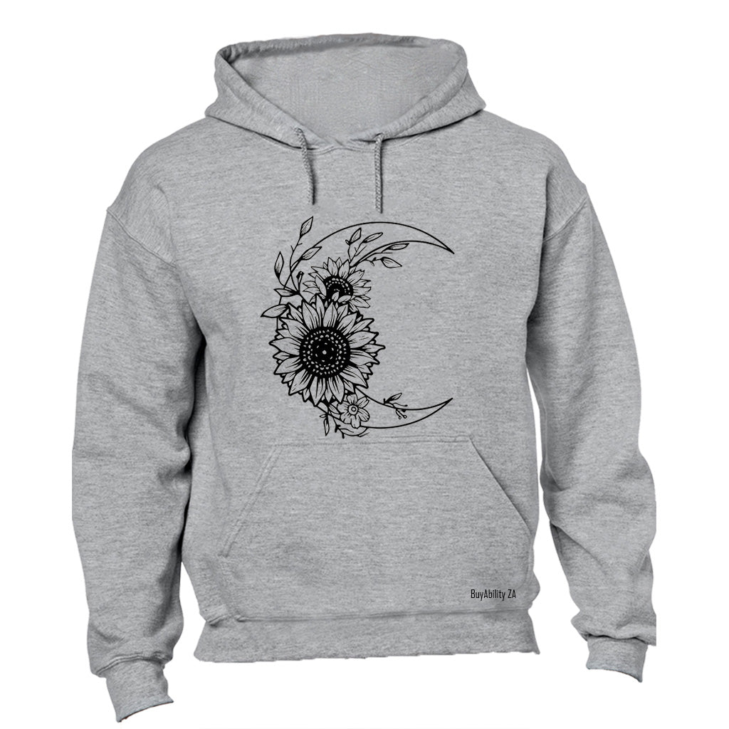 Floral Moon - Hoodie - BuyAbility South Africa