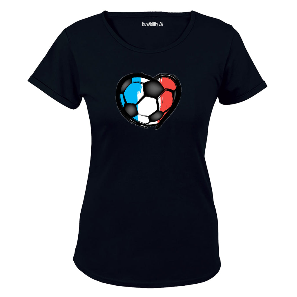 France - Soccer Inspired - Ladies - T-Shirt