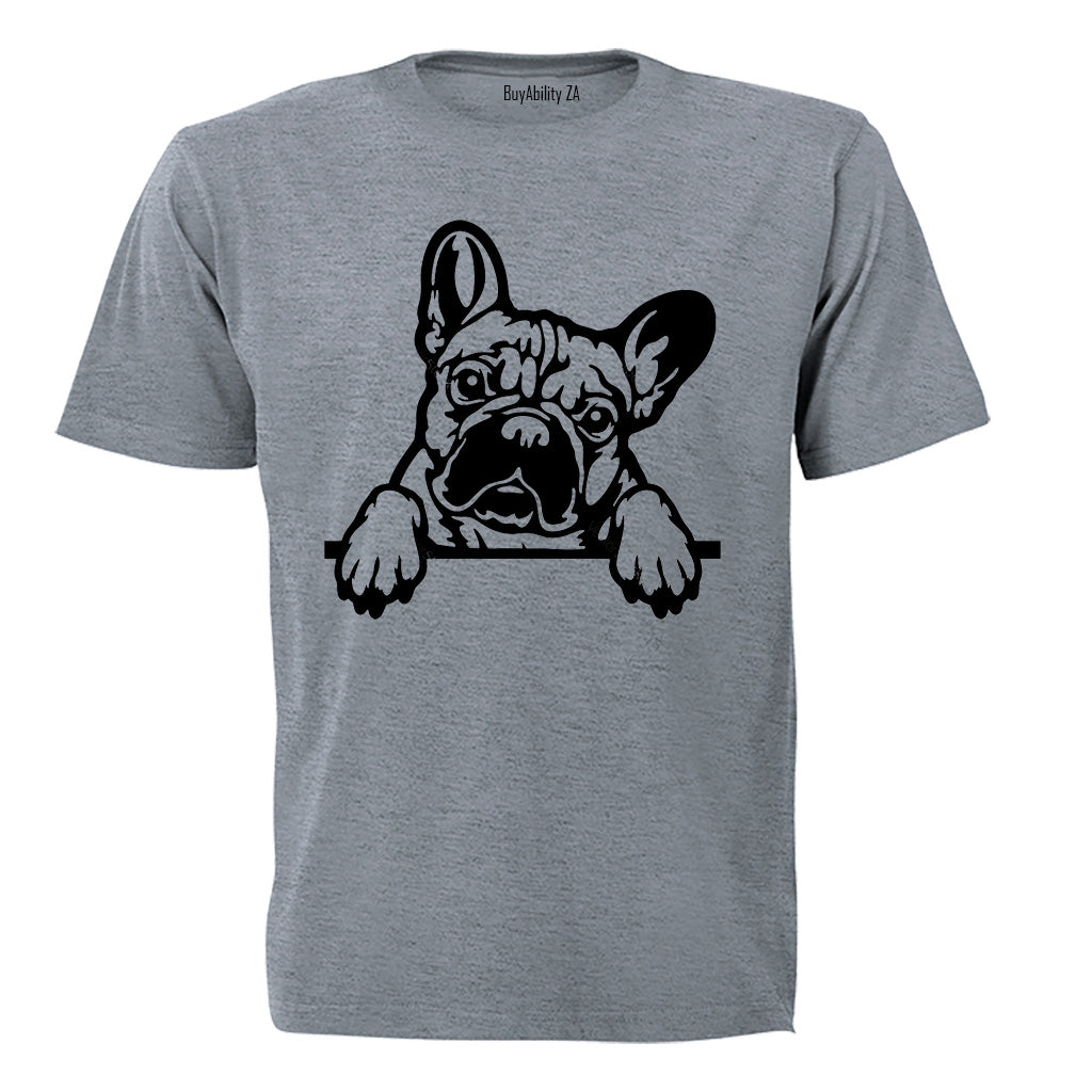 French Bulldog - Peeking - Kids T-Shirt