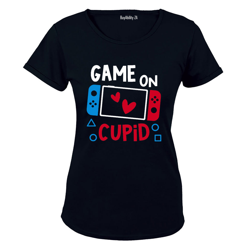Game on Cupid - Valentine - Ladies - T-Shirt