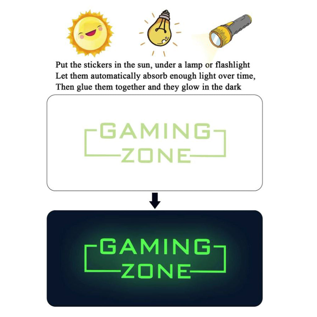 Gaming Zone - Glow In The Dark Wall Decor Sticker