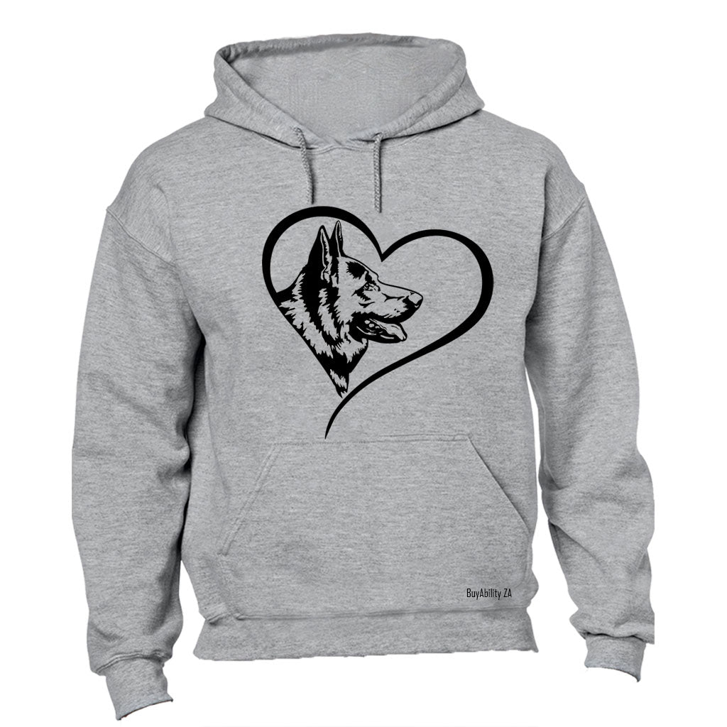 German Shepherd Heart - Hoodie