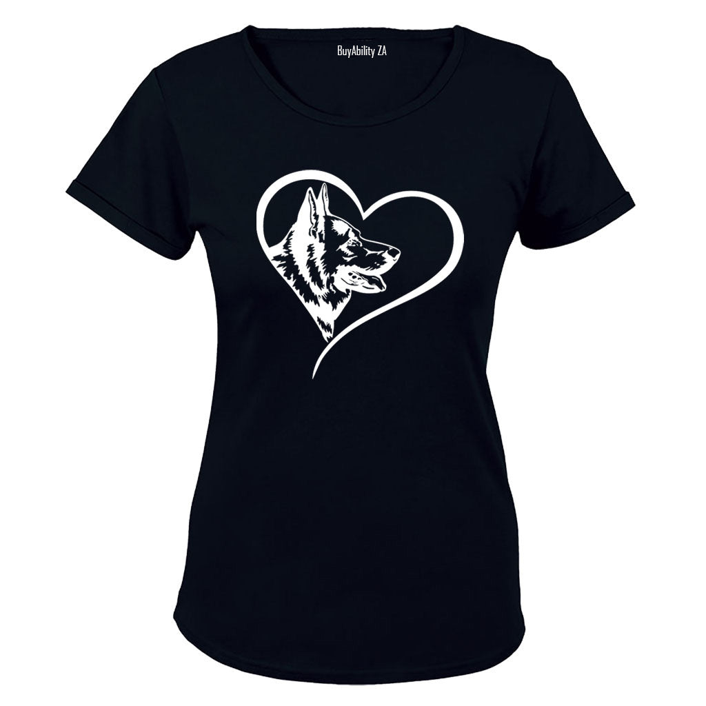 German Shepherd Heart - Ladies - T-Shirt