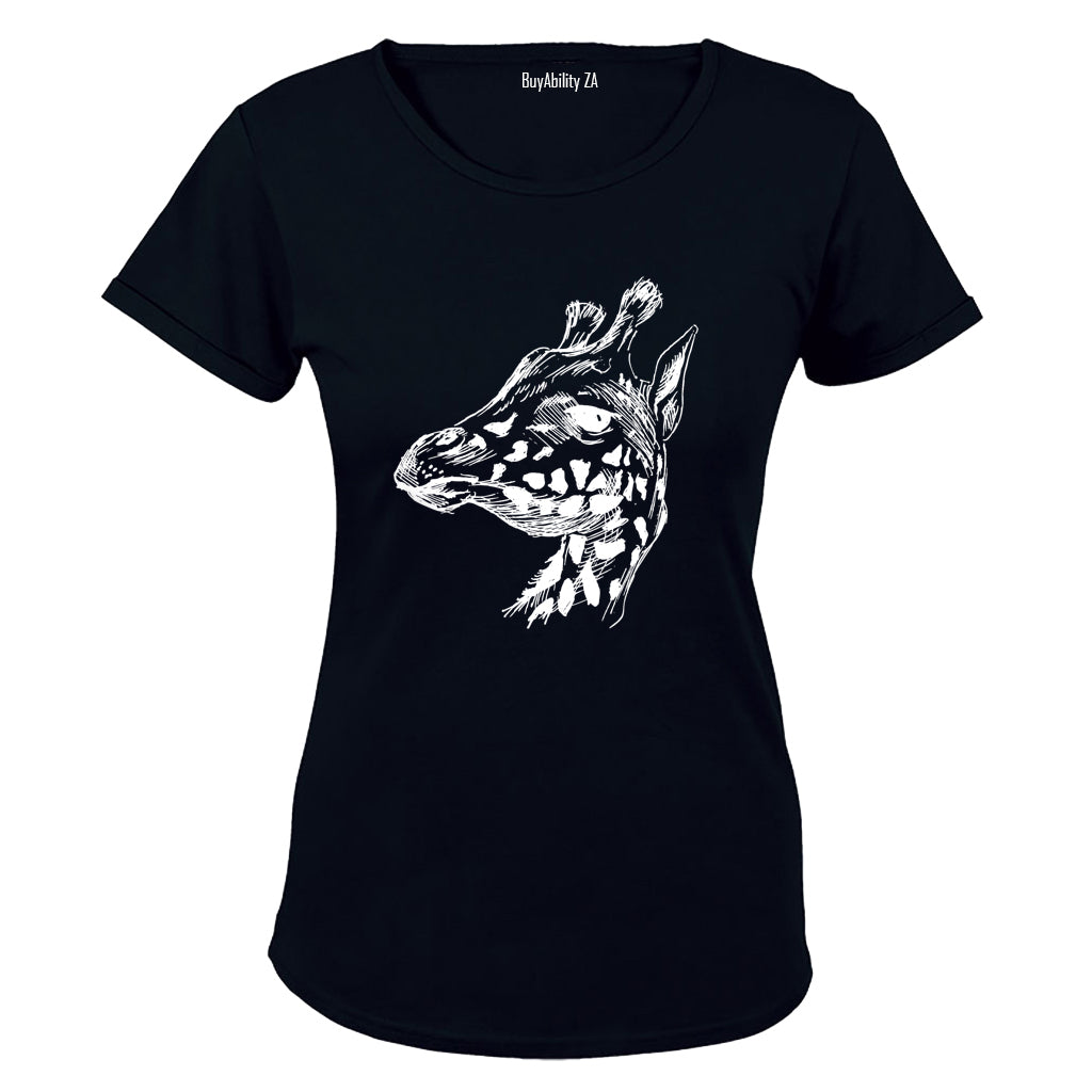 Giraffe Sketch - Ladies - T-Shirt