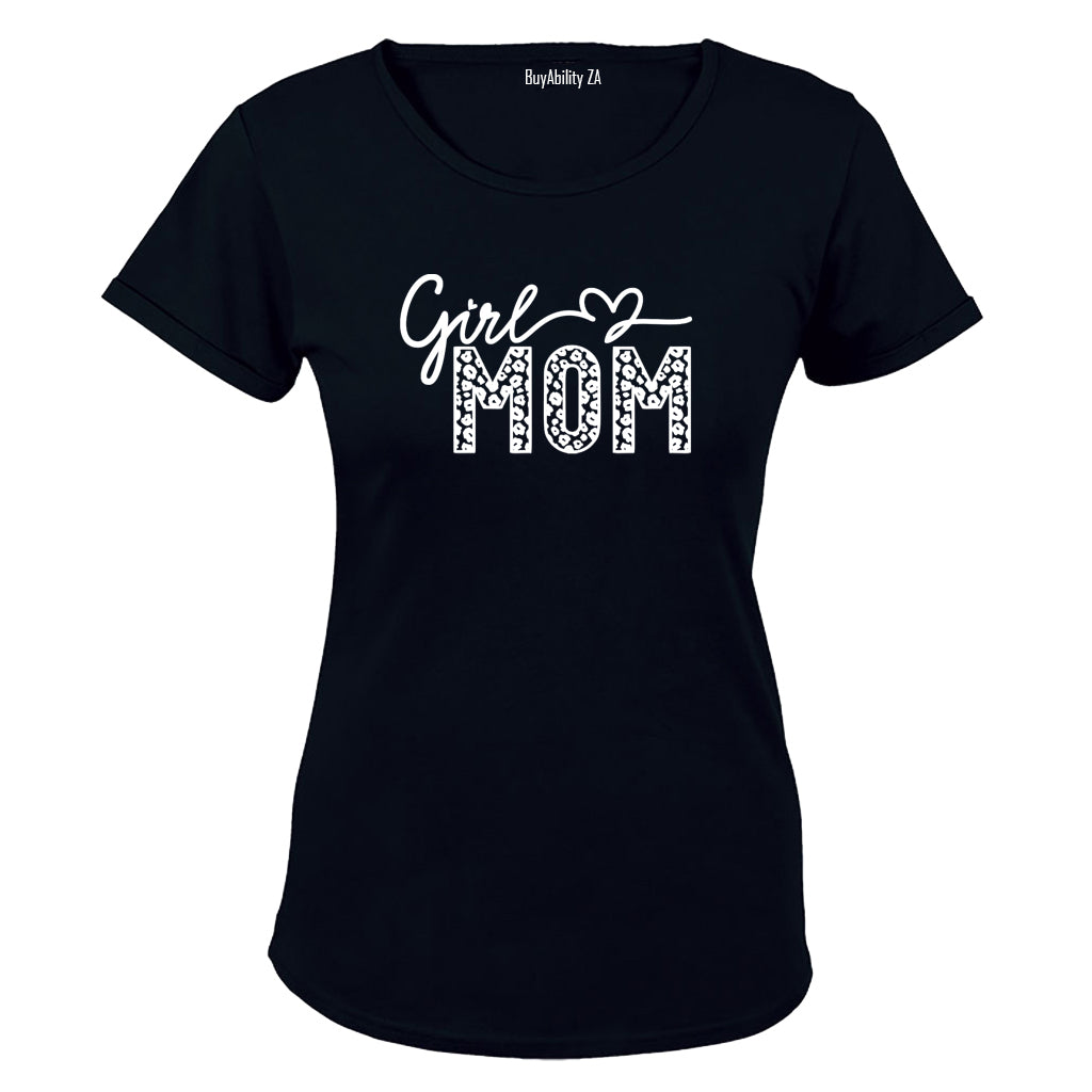 Girl Mom - Patterned - Ladies - T-Shirt
