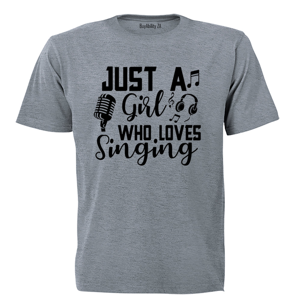 Girl Who Loves Singing - Kids T-Shirt