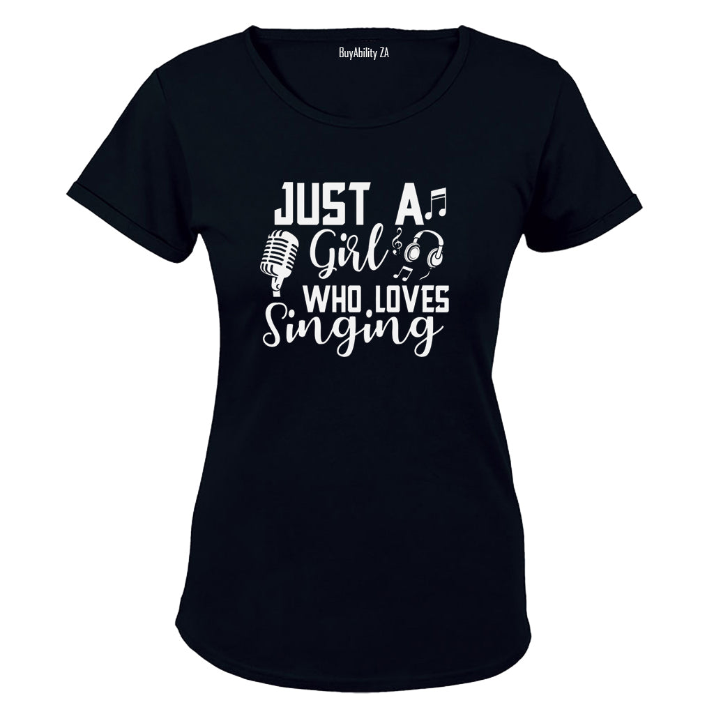 Girl Who Loves Singing - Ladies - T-Shirt