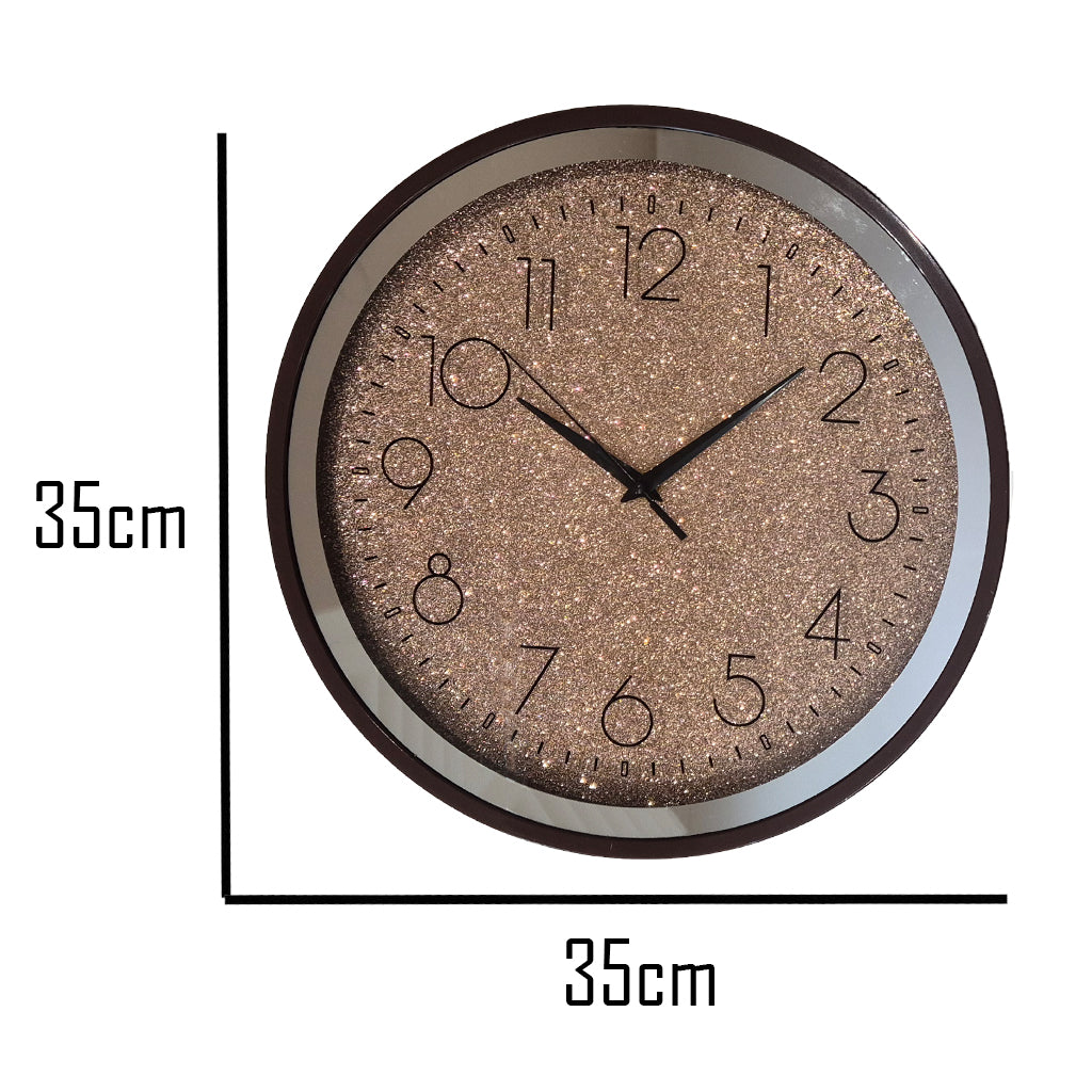 Sparkling Glitter Wall Clock