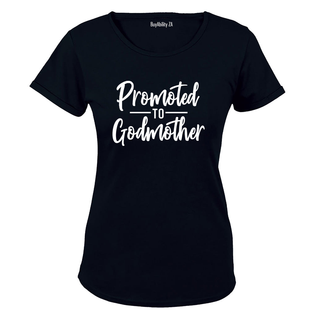 Promoted to Godmother - Ladies - T-Shirt