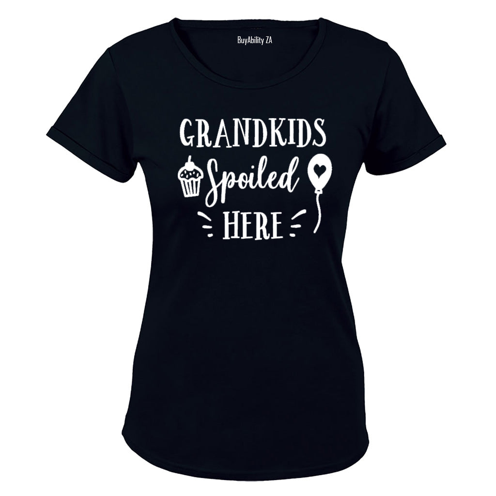 Grandkids Spoiled Here - Ladies - T-Shirt