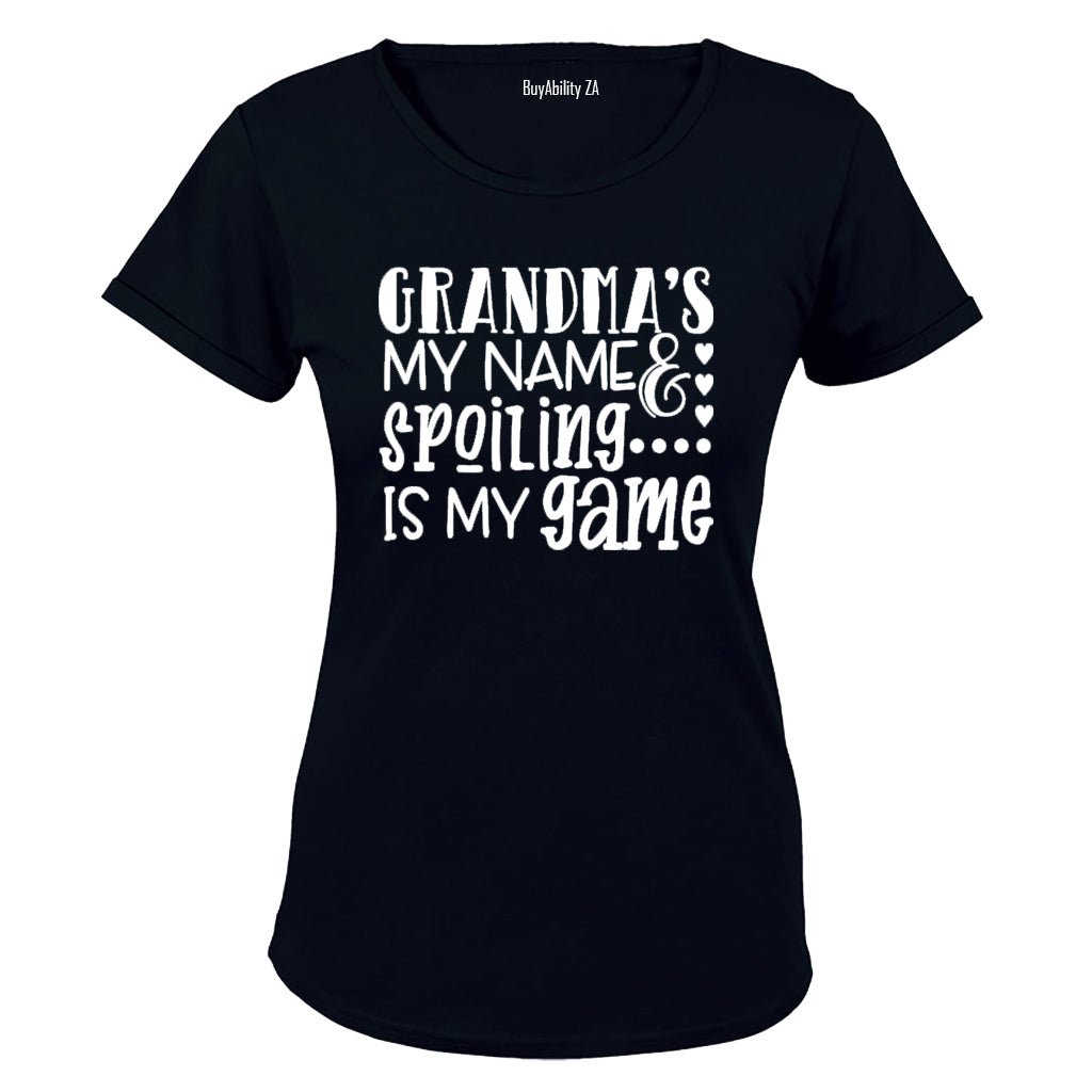 Grandma is my Name - Spoiling is my Game - Ladies - T-Shirt - BuyAbility