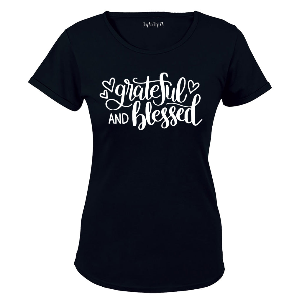 Grateful and Blessed - Ladies - T-Shirt