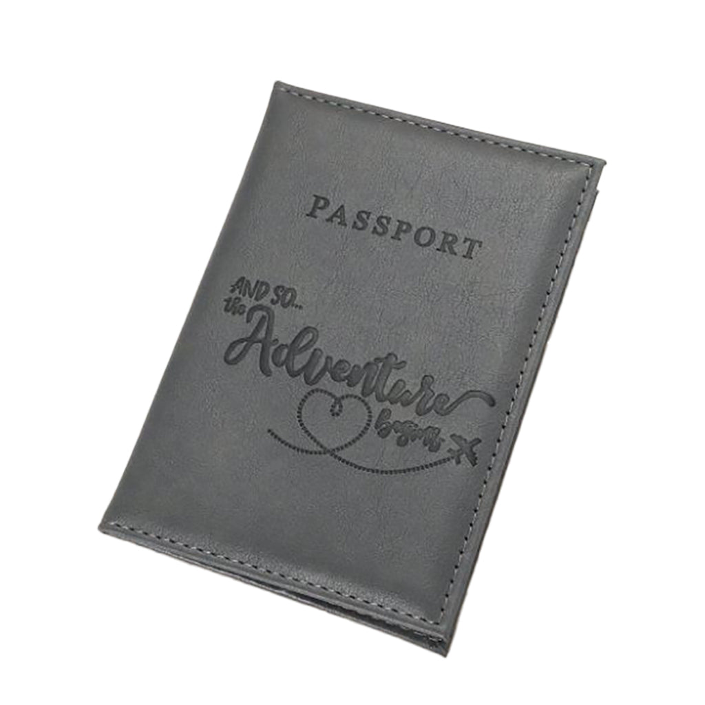 Grey Passport Cover