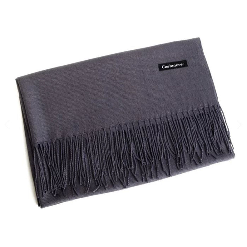 Grey Cashmere Scarf